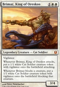 3x Cat Soldier #2 Custom Tokens MTG Born of the Gods for Brimaz,King of Oreskos 