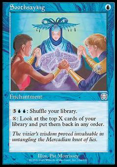 Soothsaying FOIL Mercadian Masques PLD Blue Uncommon MAGIC MTG CARD ABUGames 