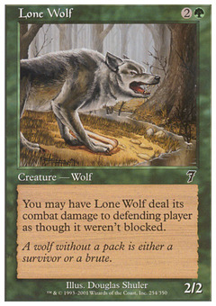 Lone Wolf ($15.53) Price History from major stores - 7th Edition (Foil ...